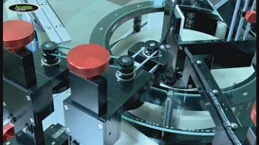 Screw sorting machine with glass platform designed for automated optical inspection of micro fasteners