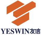 YESWIN Machinery logo featuring bold orange geometric elements and bilingual branding representing Taiwan-based cold forging machine manufacturer.